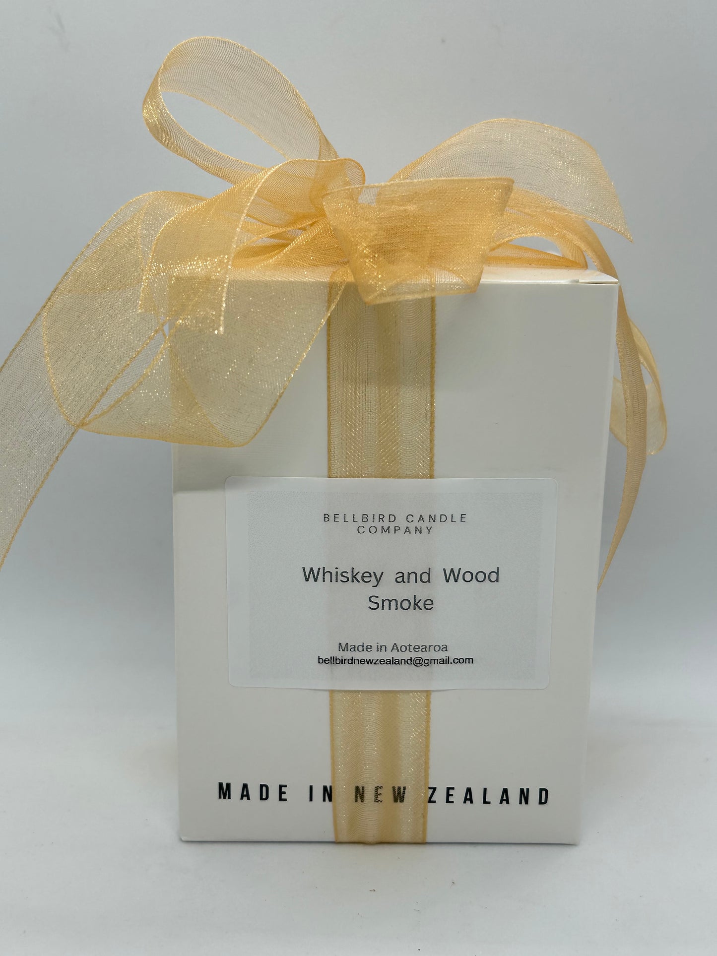 WHISKEY AND WOODSMOKE Gift Boxed   Soy Candle