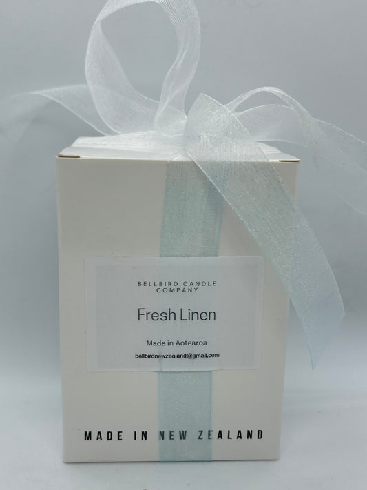 FRESH LINEN Gift boxed   Soy Candle